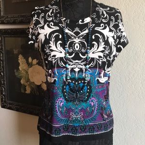 Investments color blouse